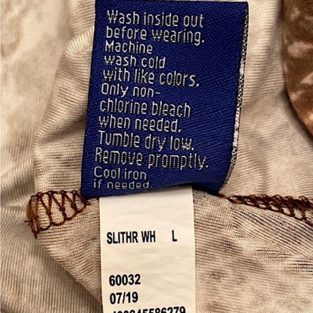 Apt. 9 Snakeskin Print Turtleneck Blouse In Women… - image 3